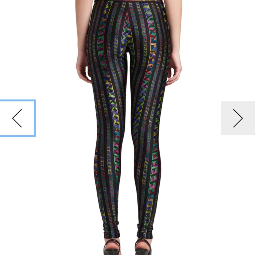 Versace neon Greca print leggings(sold)